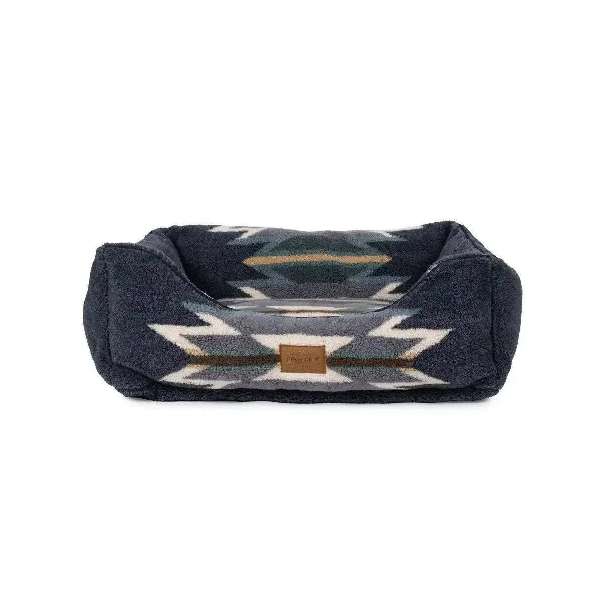 Kuddler dog bed by Pendleton with traditional patterns and plush bolsters