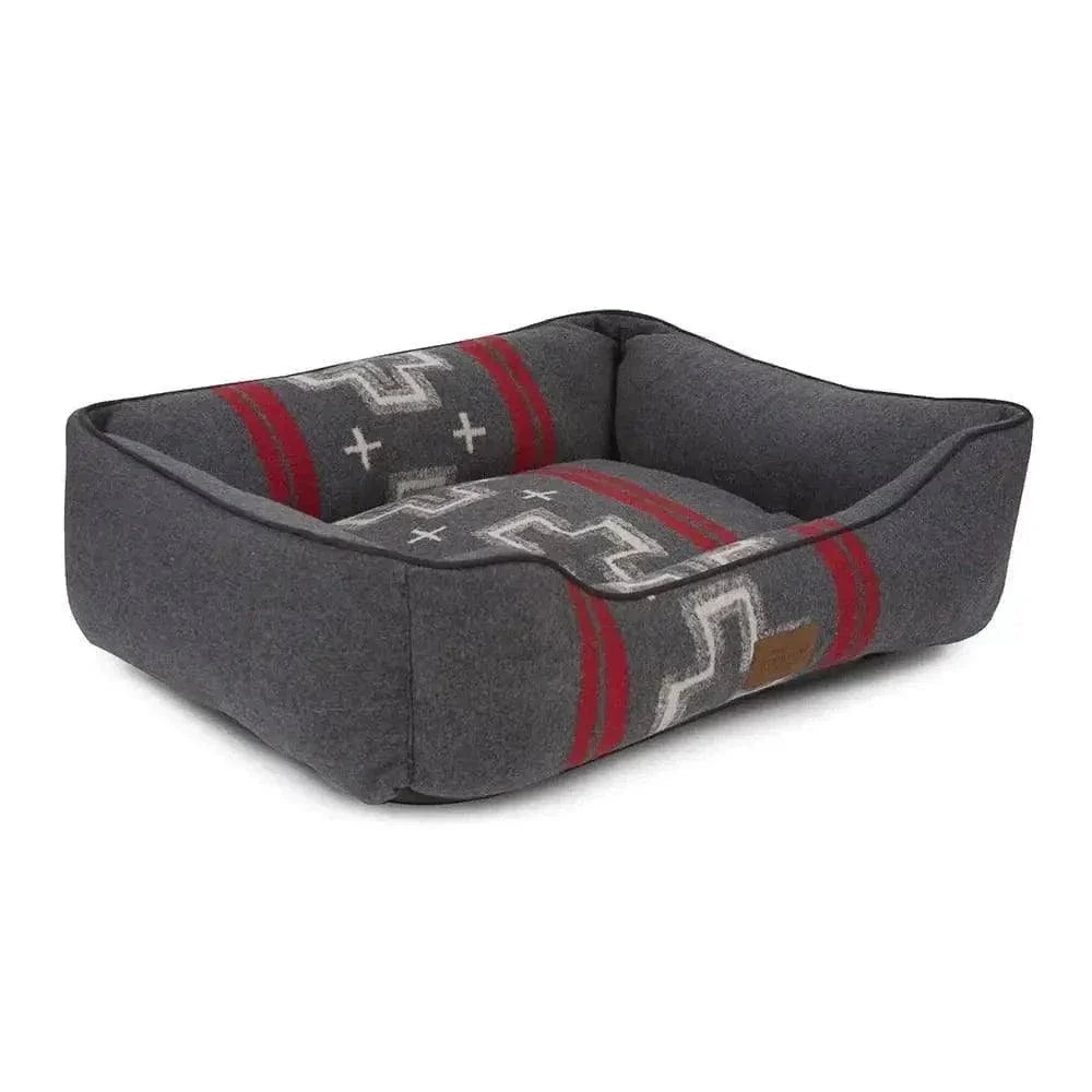 Kuddler dog bed by Pendleton with traditional patterns and plush bolsters