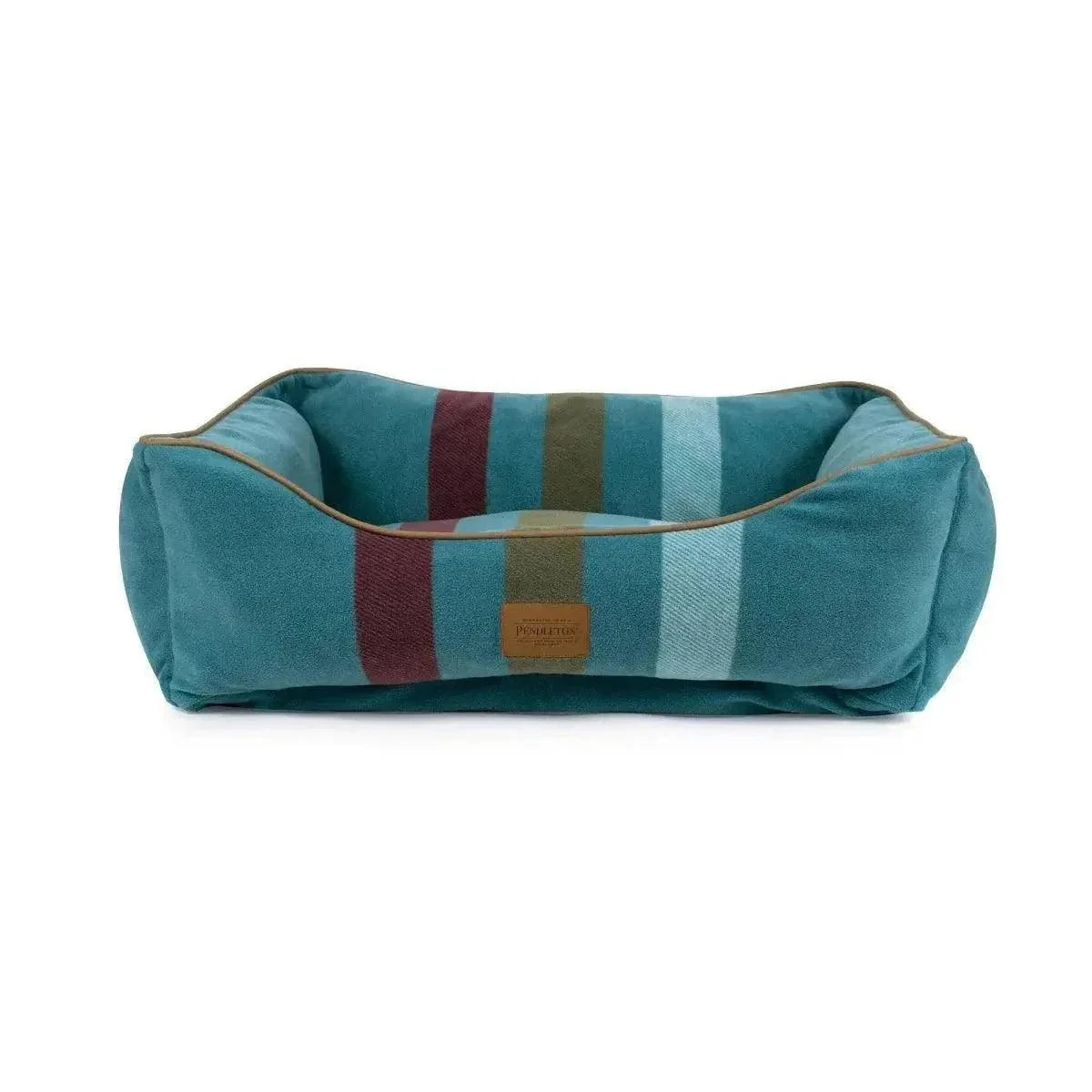 Kuddler dog bed by Pendleton with traditional patterns and plush bolsters