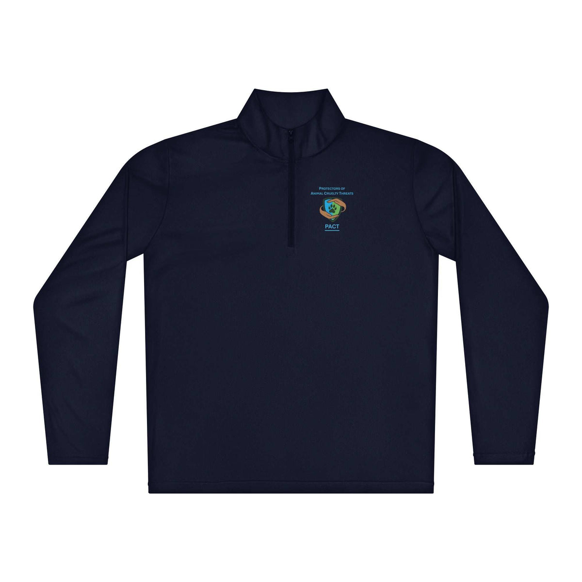 Lightweight quarter-zip pullover with moisture-wicking fabric