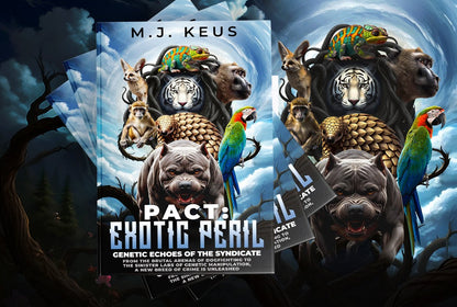 Cover of PACT: Exotic Peril Volume 2 ebook by M.J. Keus showing intense thriller theme