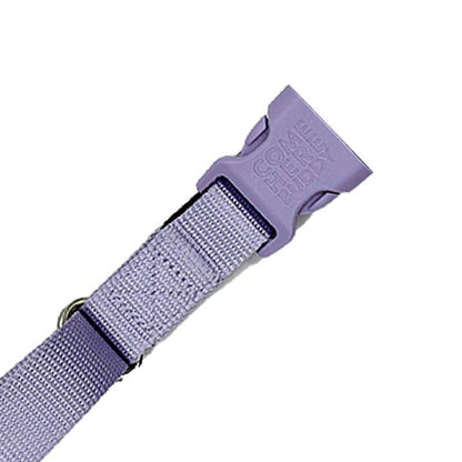 Durable nylon martingale dog collar with fast-release buckle