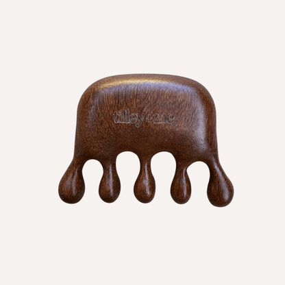 Sandalwood pet massage tool for relieving shedding and boosting circulation