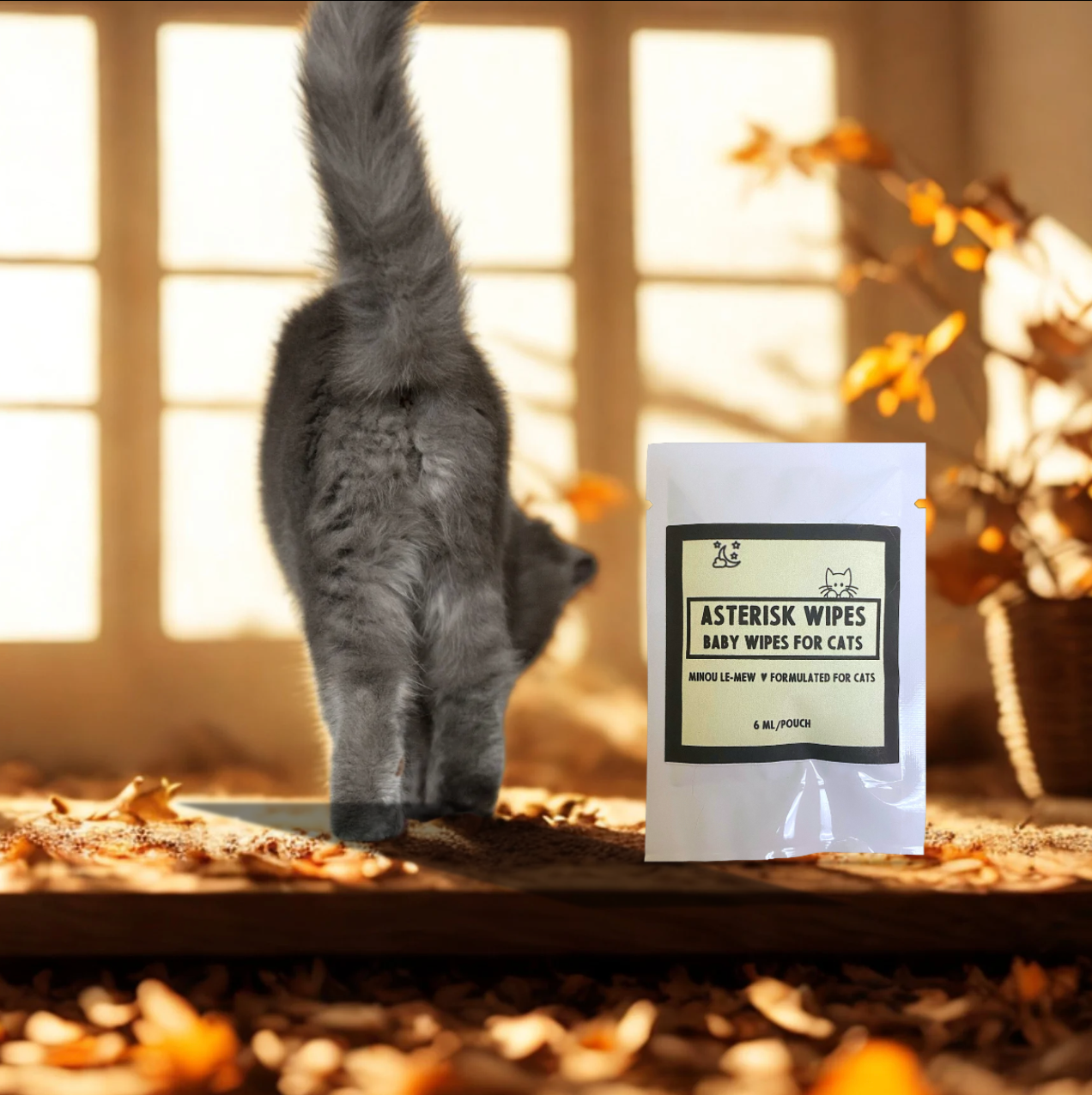 Asterisk Wipes | Botanical Cat Hygiene Wipes | Grooming | Minou Le-Mew