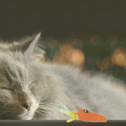 Lulu the Carrot | Lightweight Cat Toy Infused Miracle Nip Botanicals