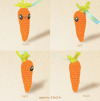 Lulu the Carrot | Lightweight Cat Toy Infused Miracle Nip Botanicals