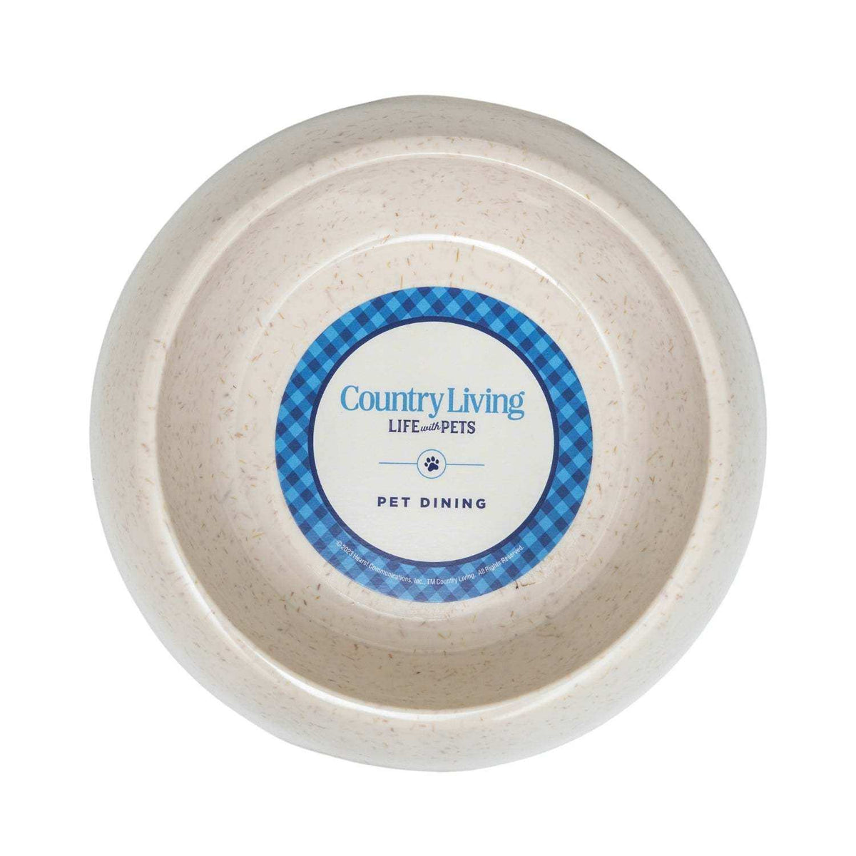 Set of 2 white natural fiber dog bowls by White Swan