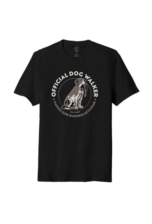 Official dog walker unisex cotton t-shirt