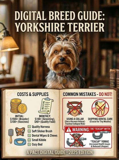 The Yorkshire Terrier Owner's Lifestyle & Health Survival Guide 2025 Edition | Instant Digital Download