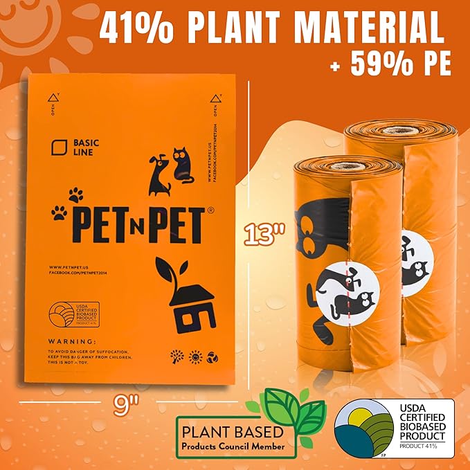 41% Plant-based Poop Bags