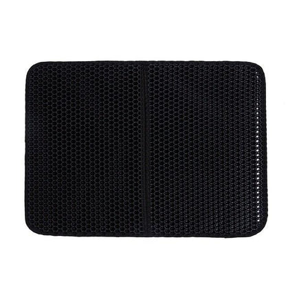 Pet Cat Litter Mat Waterproof Double Layer Cat Litter Trapping Pet Litter Box Mat Clean Pad Products For Cats Accessories Cat Litter Mat Trapping for Litter Box No-Toxic & Super Size  Urine & Waterproof Honeycomb Double Layer Anti Tracking Mats
