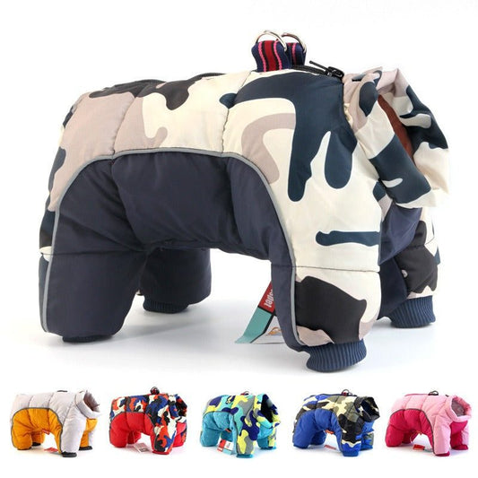 Warm waterproof winter down jacket for small to medium pet dogs