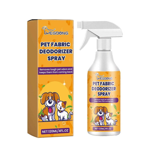 Pet fabric deodorizer spray bottle for eliminating pet odors