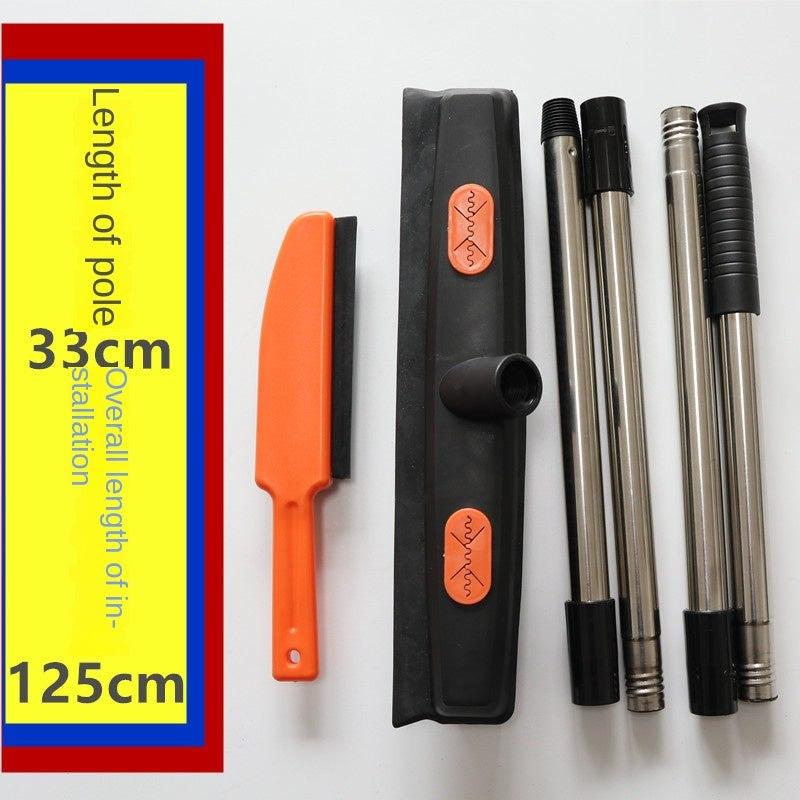 Pet Hair Removal Mop with rubber bristles and adjustable handle