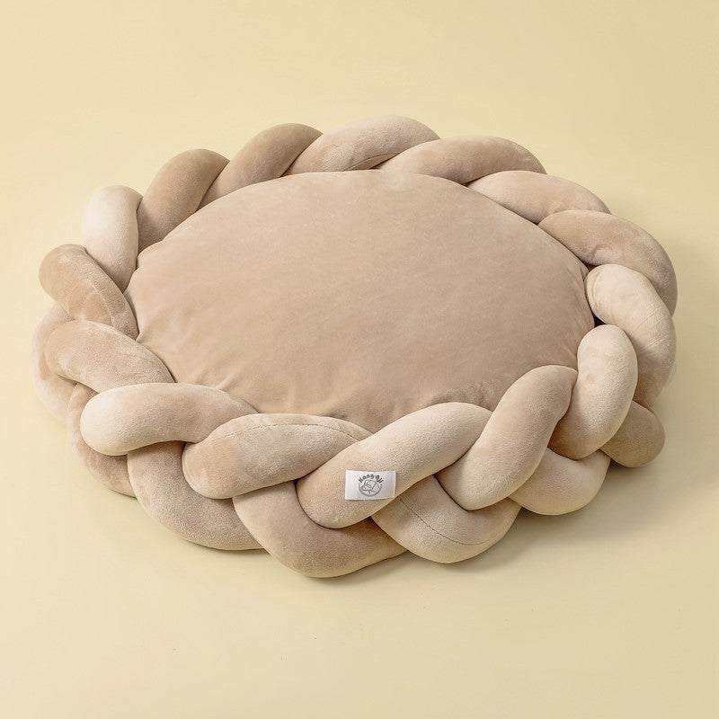 round pet kennel with detachable universal mat for dogs and cats