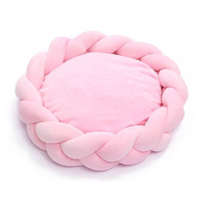 round pet kennel with detachable universal mat in various colors