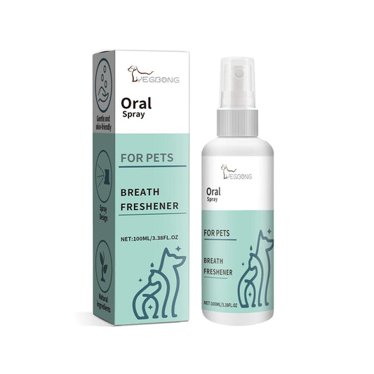 Pet Mint Fresh Breath Spray bottle for dogs oral care