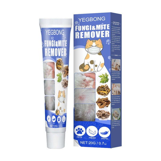 Pet mite relief cream tube for dogs and cats skin care