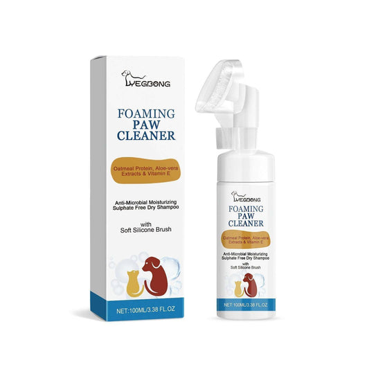 pet paw cleaner bottle with foam for deep cleaning dog and cat paws