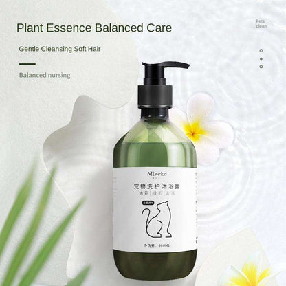 500ml pet shampoo bottle for cats and dogs deodorizing and cleansing