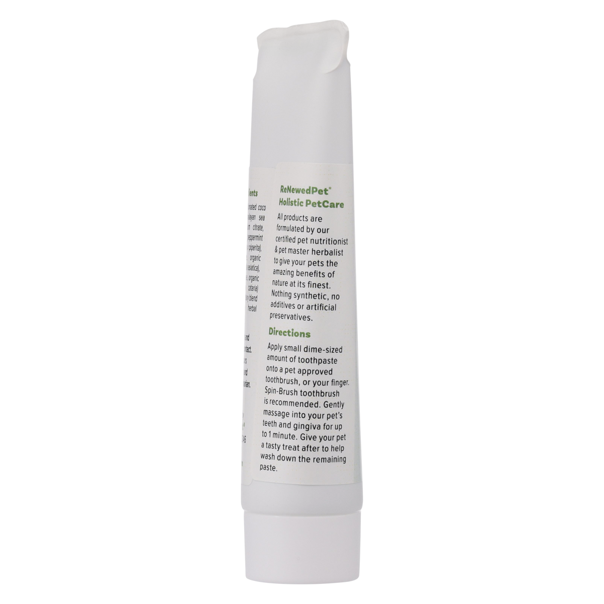 Natural pets toothpaste and gum cleanser with herbal ingredients