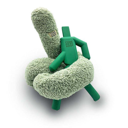 Plush velvet dog toy Knott by COME HERE BUDDY for interactive play