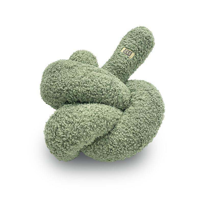 Plush velvet Knott dog toy by COME HERE BUDDY for interactive play