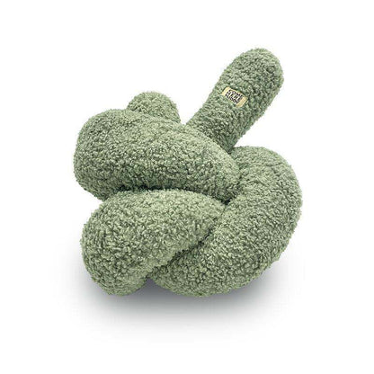Plush velvet Knott dog toy by COME HERE BUDDY for interactive play