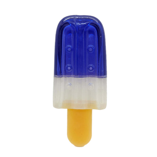 Natural rubber popsicle-shaped freezable dog chew toy