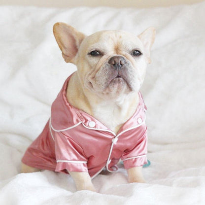 Luxury Soft Silk Pajamas for Pets - Comfy Small Dog and Cat Clothing