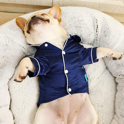 Luxury Soft Silk Pajamas for Pets - Comfy Small Dog and Cat Clothing
