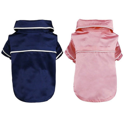 Luxury Soft Silk Pajamas for Pets - Comfy Small Dog and Cat Clothing