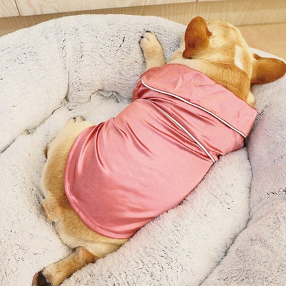 Luxury Soft Silk Pajamas for Pets - Comfy Small Dog and Cat Clothing