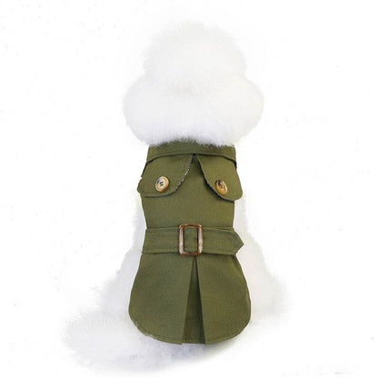 British Style Pet Jacket - Warm & Stylish Dog Coat for Small Pets