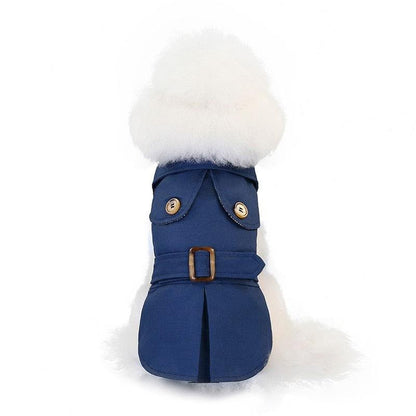 British Style Pet Jacket - Warm & Stylish Dog Coat for Small Pets