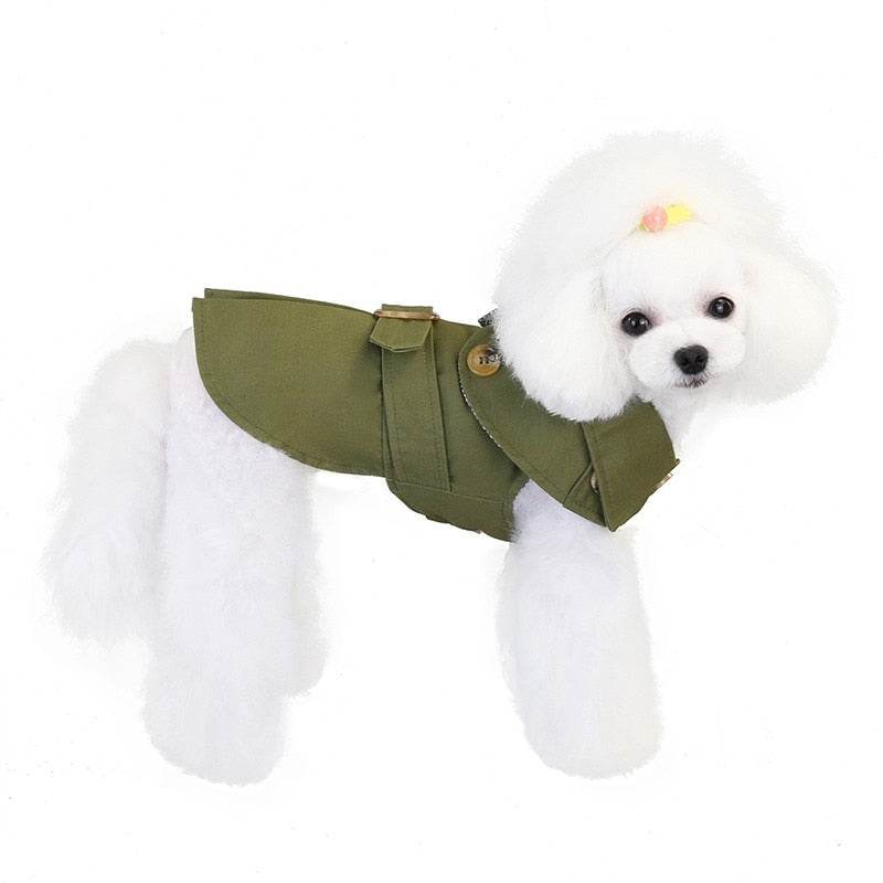 British Style Pet Jacket - Warm & Stylish Dog Coat for Small Pets