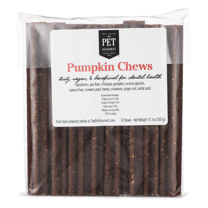 Pumpkin Chew 8 Pack natural dog dental treats