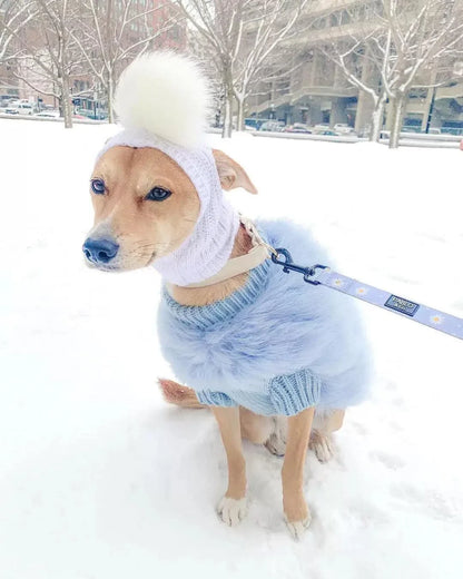 Haute Couture Feathered Luxury Pet Sweater: Stylish Warm Pet Clothes