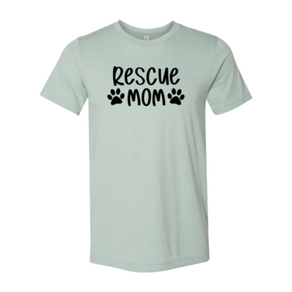 Rescue Mom T-Shirt made of premium cotton with durable flex print