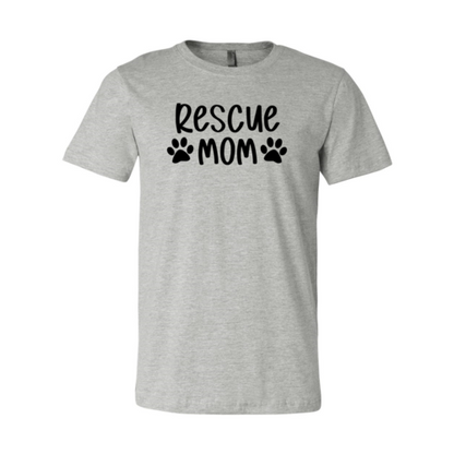 Rescue Mom T-Shirt Bella Canvas soft cotton durable print