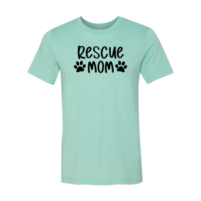 Rescue Mom T-Shirt made of soft cotton with durable flex print
