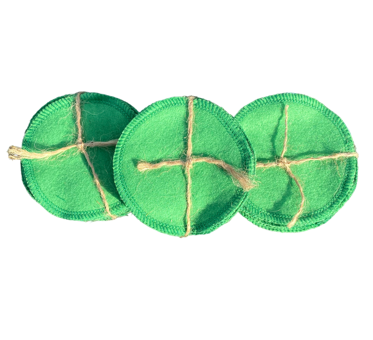 Reusable cotton pads for pet grooming and care with washable bag