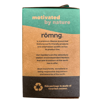 Eco-friendly 💥 compostable plant-based dog poop bags in recycled paper packaging with bamboo dispenser.