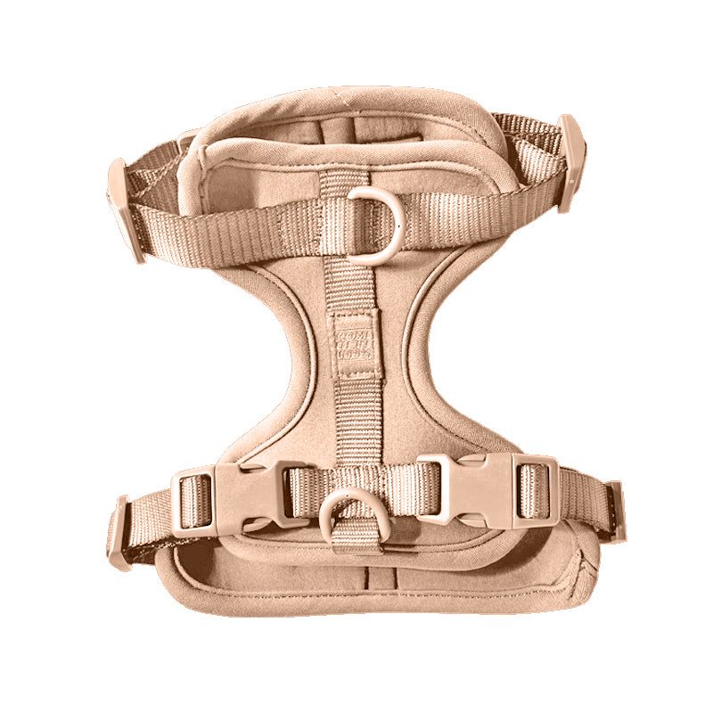 Comfortable stretchy and classic lightweight cushioned dog harness with adjustable straps and quick release buckle