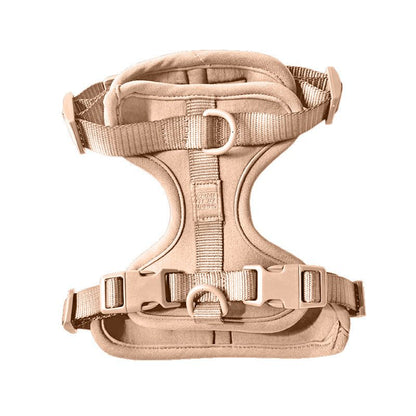Comfortable stretchy and classic lightweight cushioned dog harness with adjustable straps and quick release buckle
