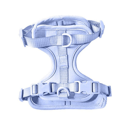 Comfortable stretchy and classic lightweight cushioned dog harness with adjustable straps and quick release buckle