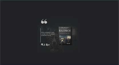 Cover of The Weight of Their Silence ebook by M.J. Keus featuring themes of animal justice and legal drama