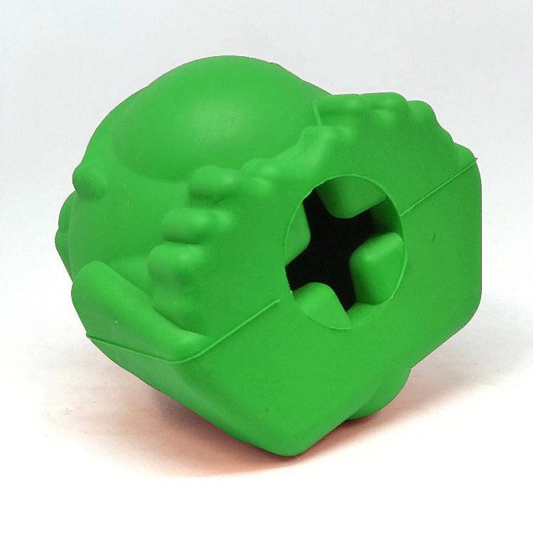 Large Bull Frog eDispenser durable rubber chew toy and treat dispenser for dogs