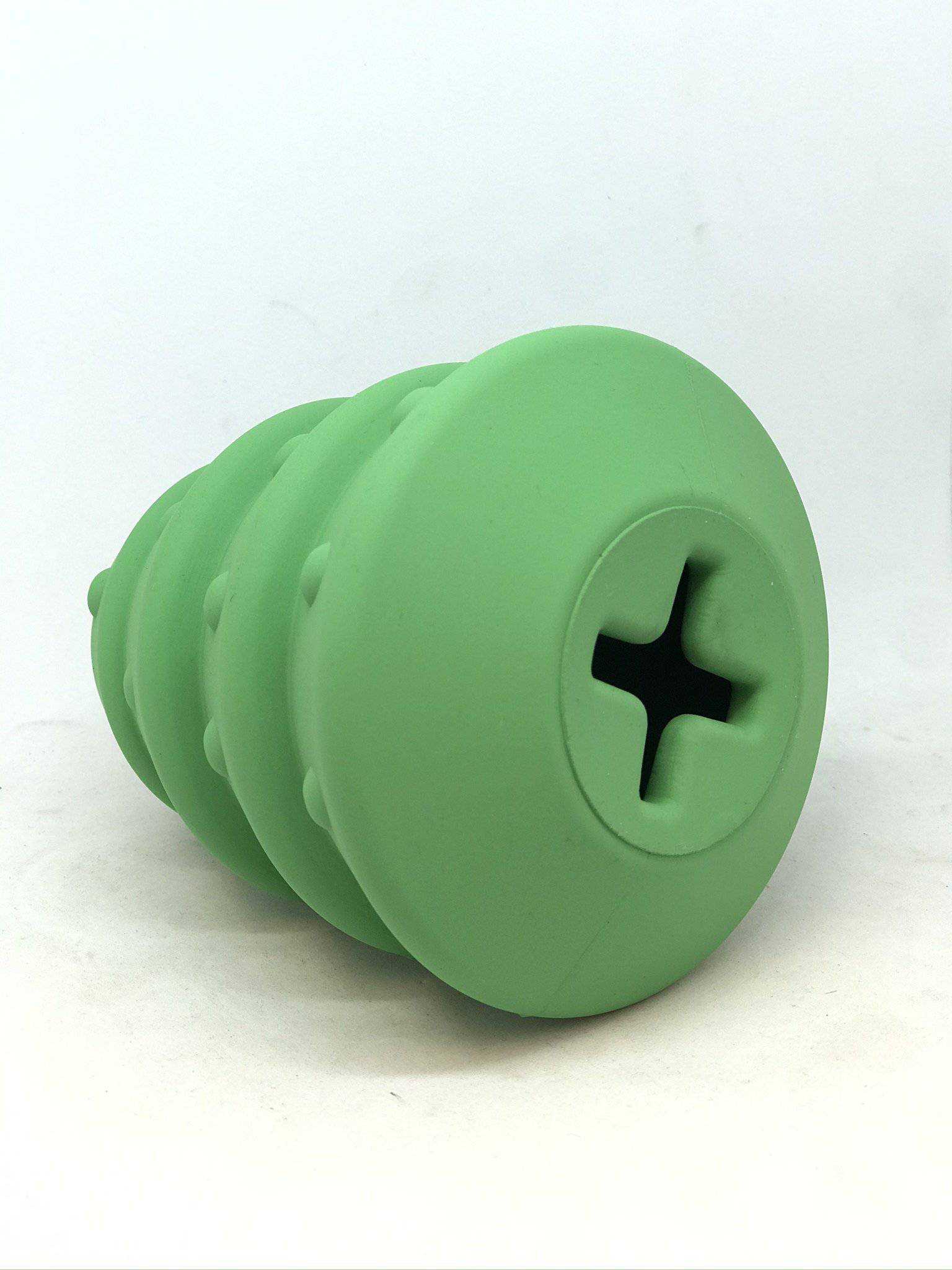 green Christmas Tree Toy rubber chew and treat dispenser for dogs
