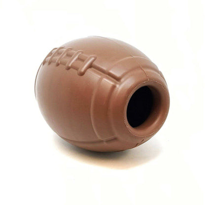 Durable rubber Football eDispenser chew toy and treat dispenser for dogs